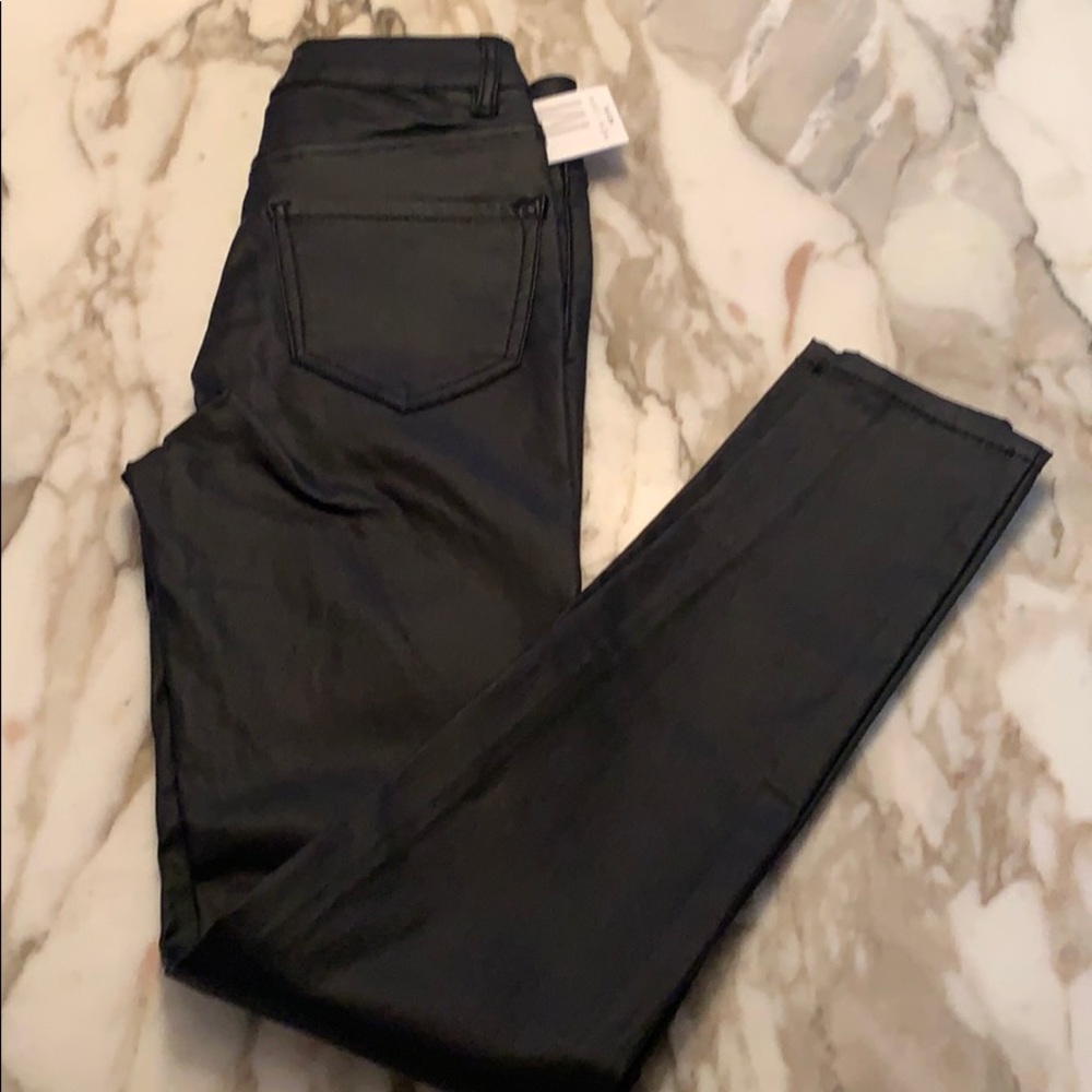 Girls Faux leather pants size UK 6 // EU 34